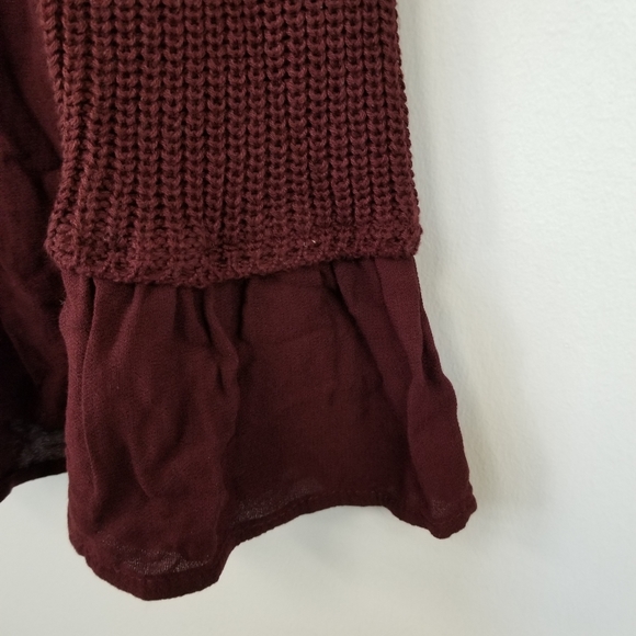 Burgundy Sweater. Altar'd state Top - Picture 3 of 5